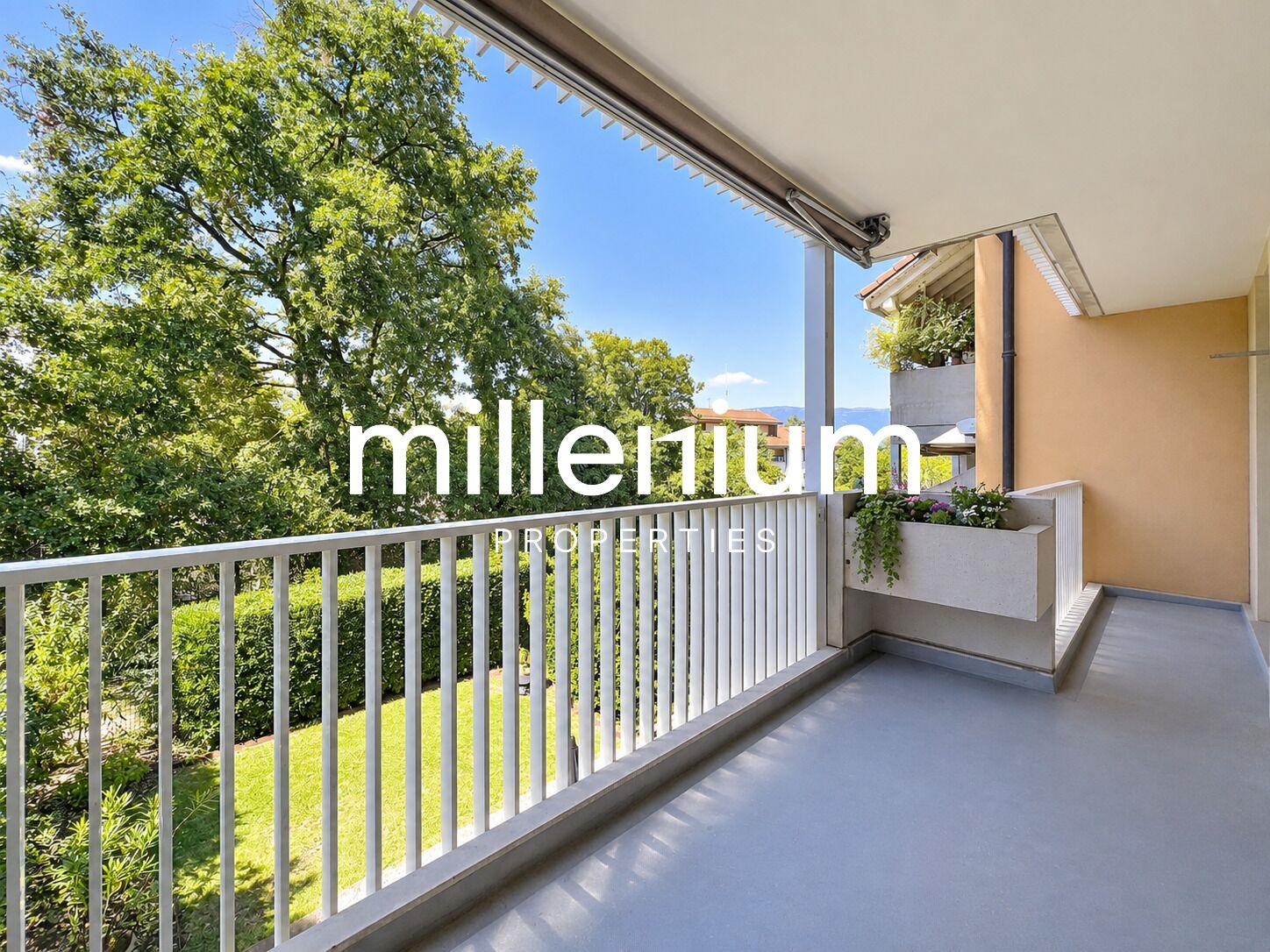 Appartement familial avec balcons au cœur de Bernex