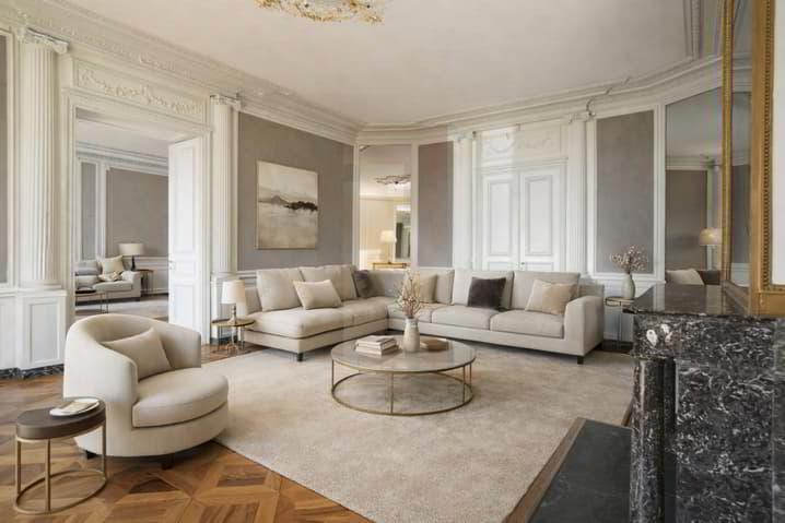 Élégant appartement de caractère avec vue dégagée sur le Parc des...