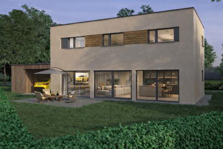 Maison individuelle contemporaine à construire ? Permis en force