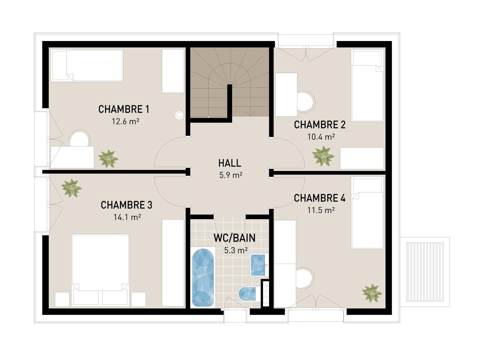 ATTALENS | 4 VILLAS INDIVIDUELLES 5.5 p