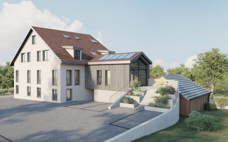 Grand appartement mansardé de 2.5 pièces au coeur de Moiry