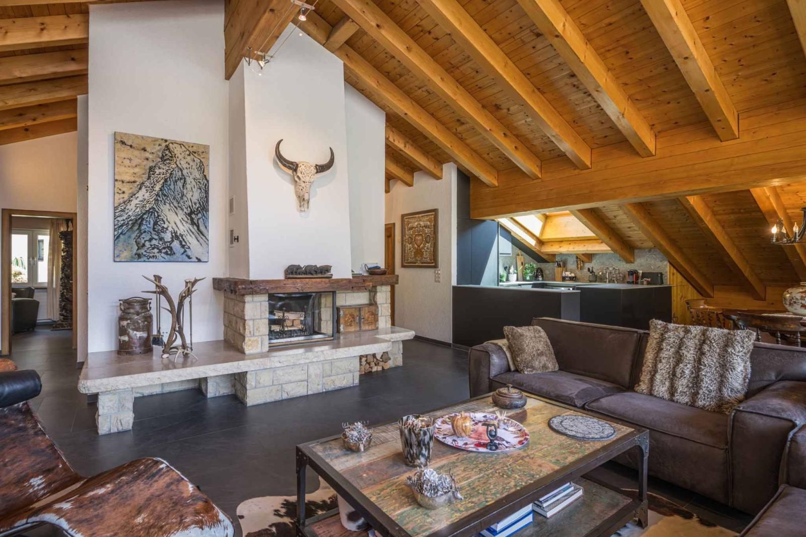 Appartement penthouse exclusif à Zermatt avec vue unique sur le Cervin