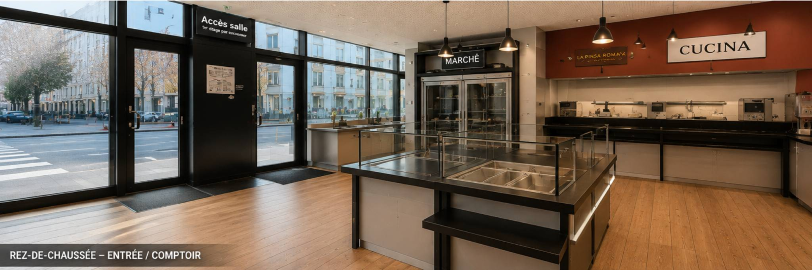 Arcade commerciale d'exception – 536 m² au cœur de Genève