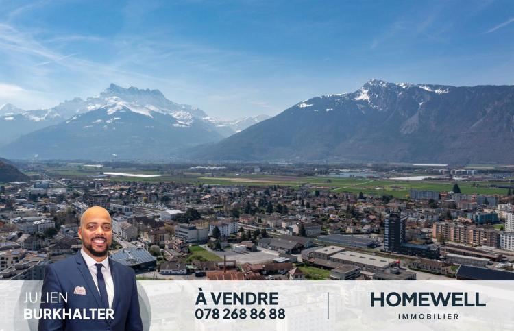 Appartement lumineux avec jardin privatif au centre de Aigle