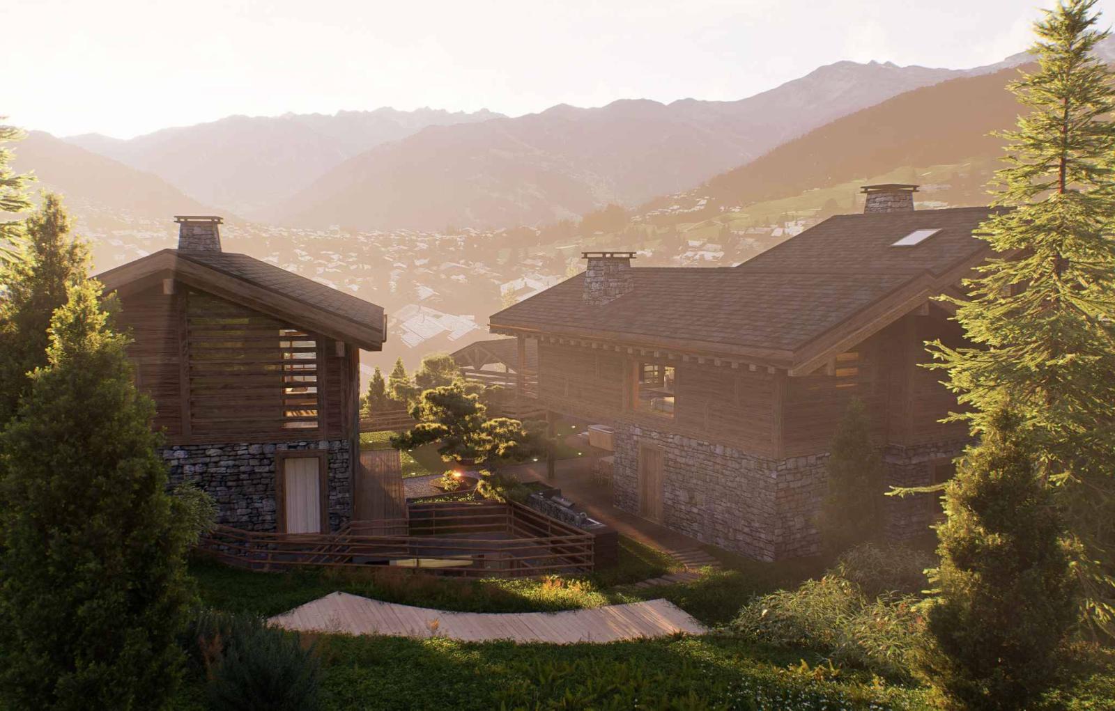 MAGNIFIQUE ET LUXUEUX CHALET A CONSTRUIRE - SKI IN/OUT