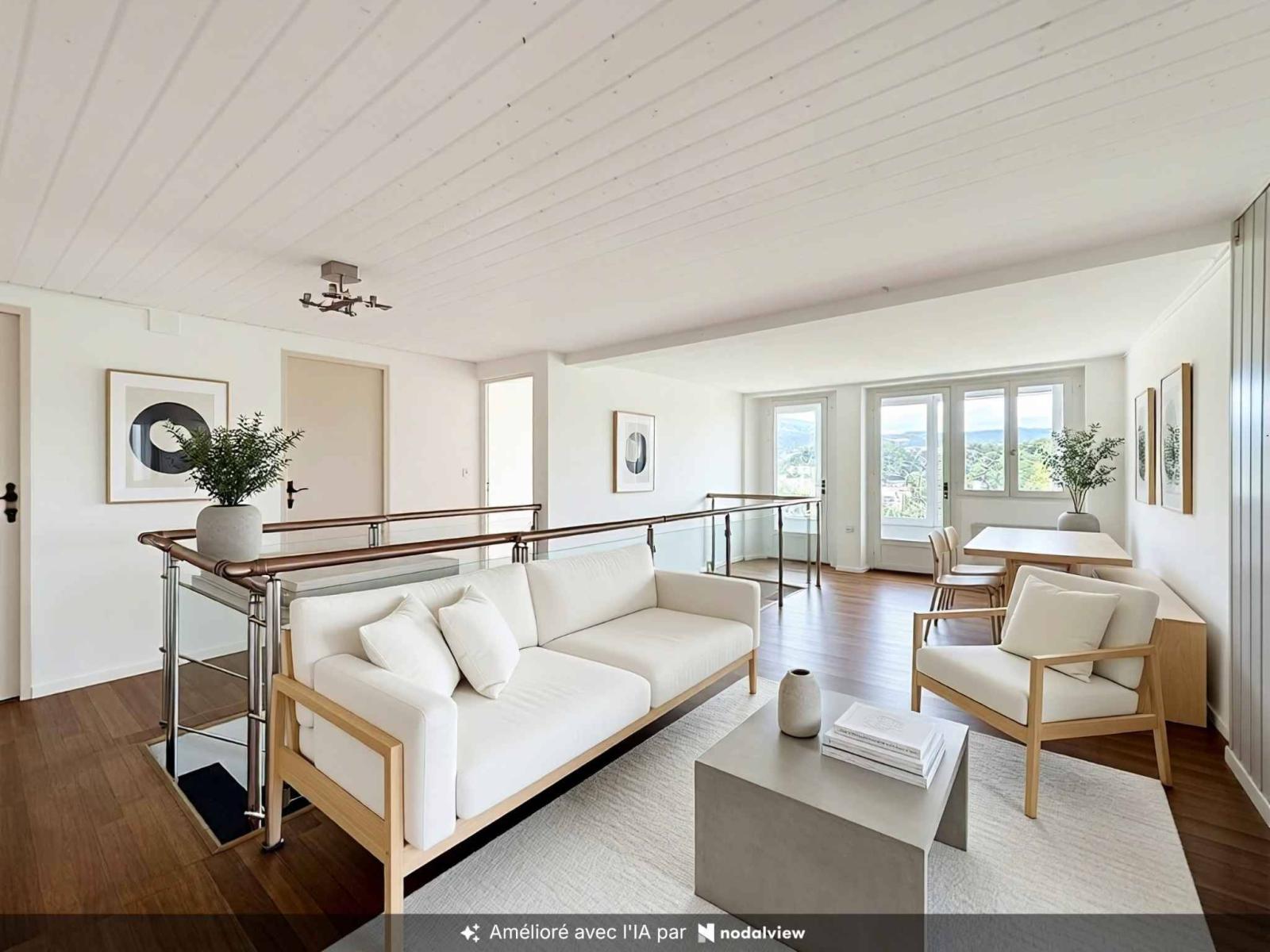 Triplex de 3.5 pièces avec terrasses et studio indépendant