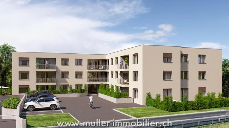Studio neuf de 38 m², nature et sérénité à Siviriez