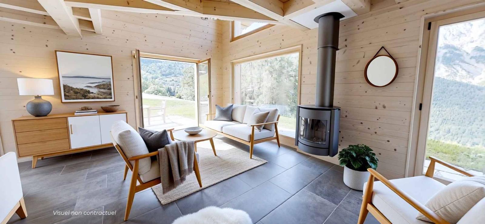 Projet neuf – Chalet individuel en mélèze à fort potentiel énergétique