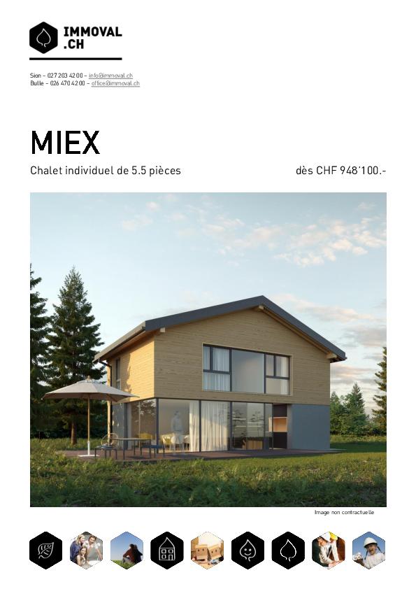 MIEX (VS) | CHALET 5.5 p SUR PLAN - 1028m2