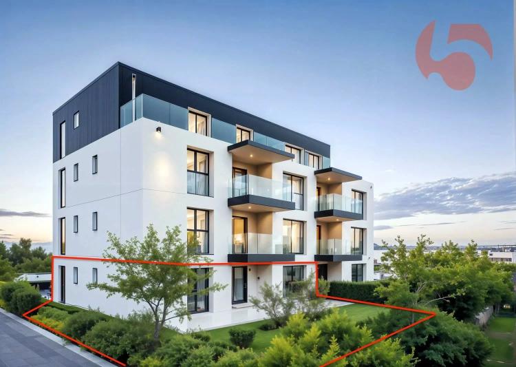 Schönes Appartement im Erdgeschoss in einem modernen Gebäude mit puristischen Linien!