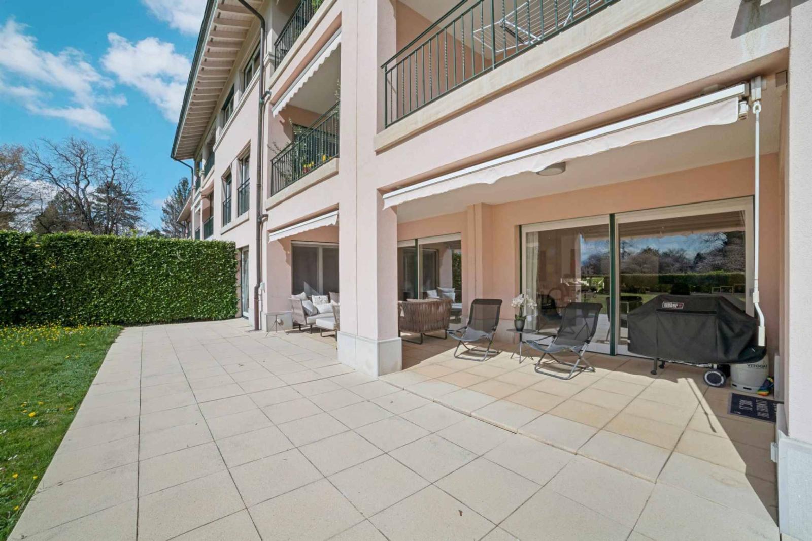 Superbe appartement avec jardin dans une résidence de haut standing