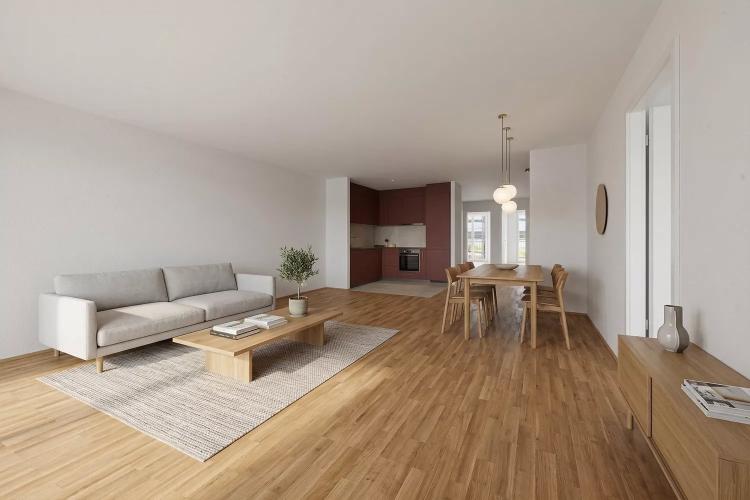 4.5 pièces neufs de 100m² avec balcon