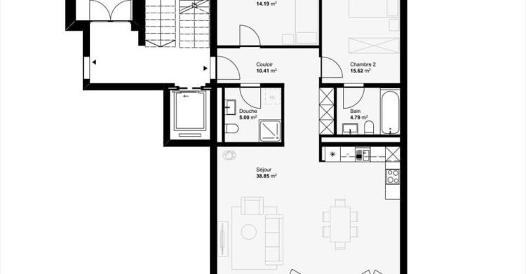 Appartement 3.5 pièces