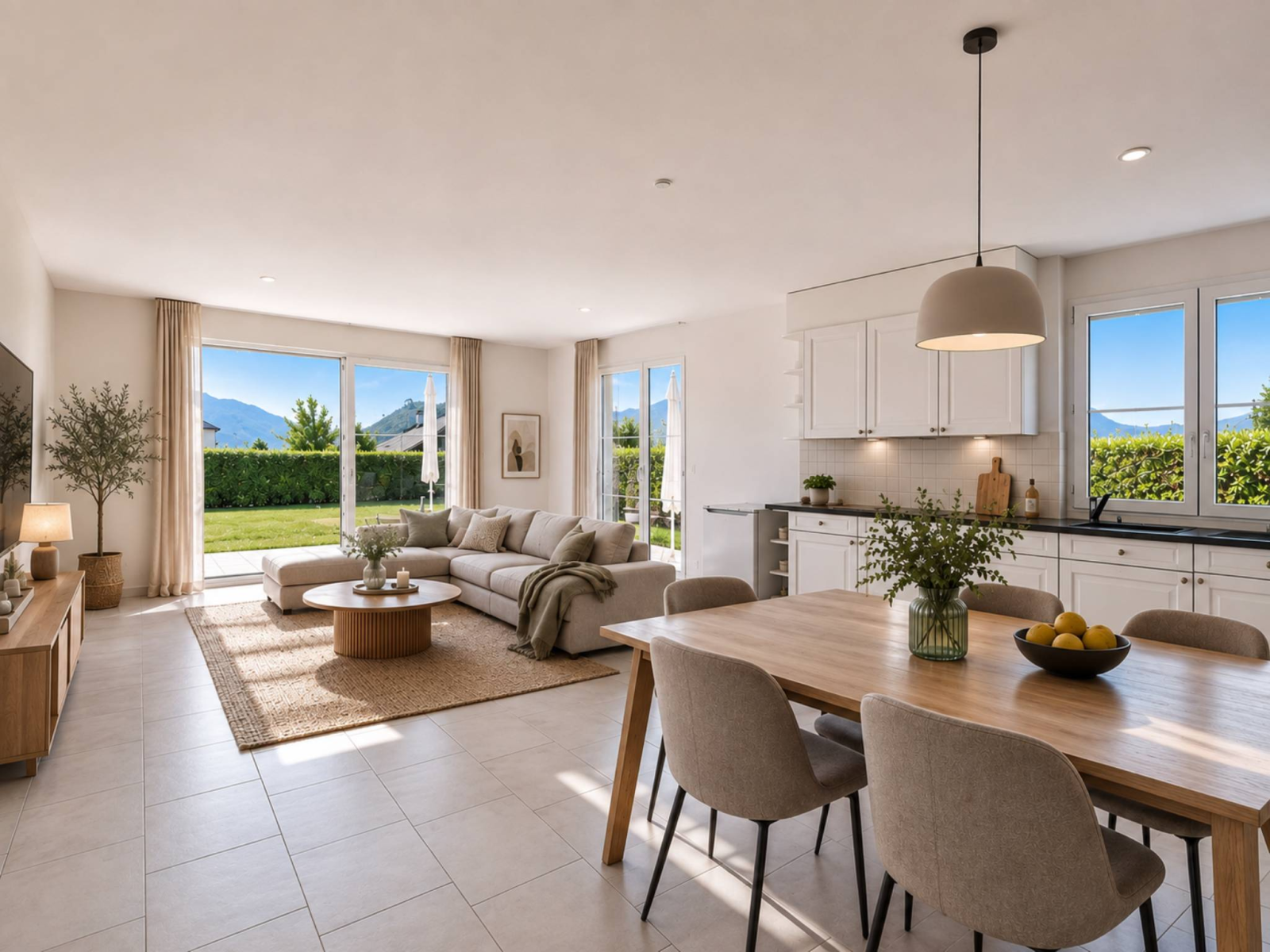 Spacieux appartement de 5.5 pièces avec terrasse et grand jardin