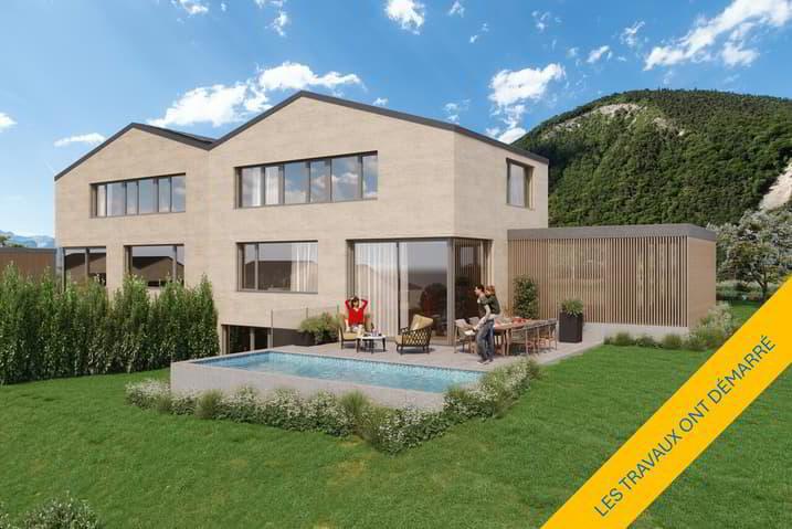 VILLAS D'ARCHITECTE - VUE PANORAMIQUE - LES TRAVAUX ONT DÉMARRÉ