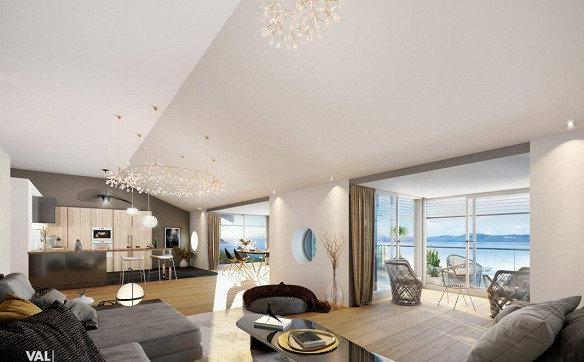 Attique de standing avec terrasse et vue imprenable