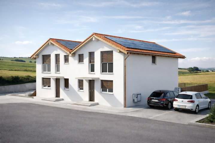 Nouvelle villa contiguë de 5 pièces avec finitions à choix!