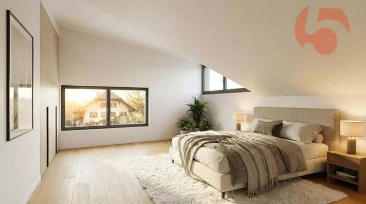 3.5 pièces neuf en duplex attique avec balcon exposé Sud