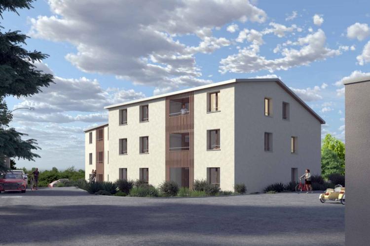 Appartement de 5 pièces avec loggia au dernier étage dans immeuble neuf à Bernex