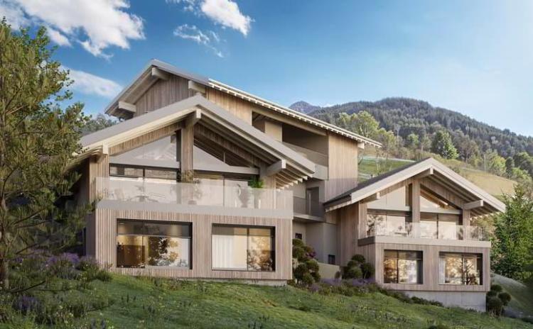 Un chalet d'architecte, exclusif avec une vue panoramique imprenable