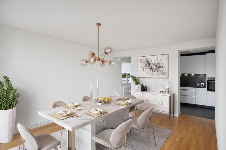 Grand 5.5 pièces lumineux avec terrasse et vue dégagée