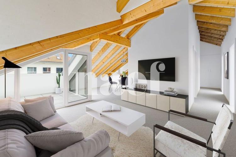 Bel appartement de 3.5 pièces avec balcon au dernier étage à vendre à Vully-le-Lac
