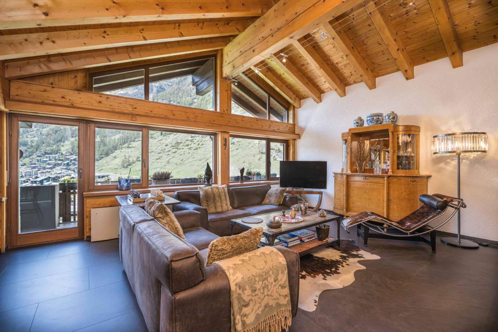 Appartement penthouse exclusif à Zermatt avec vue unique sur le Cervin