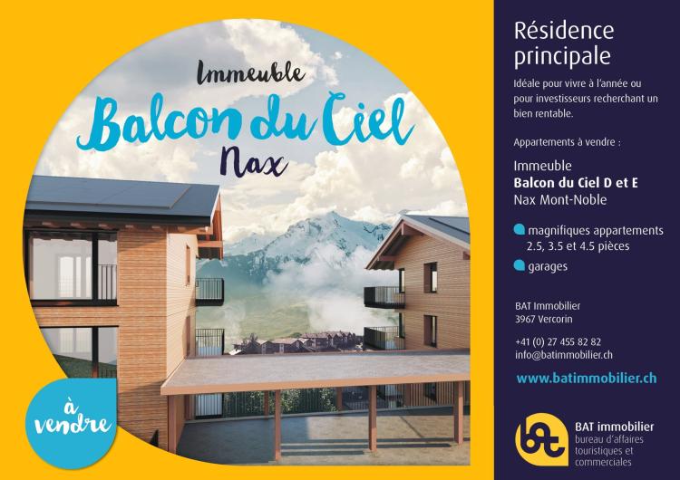 Apartment for sale, La Barma (Nax, Switzerland)