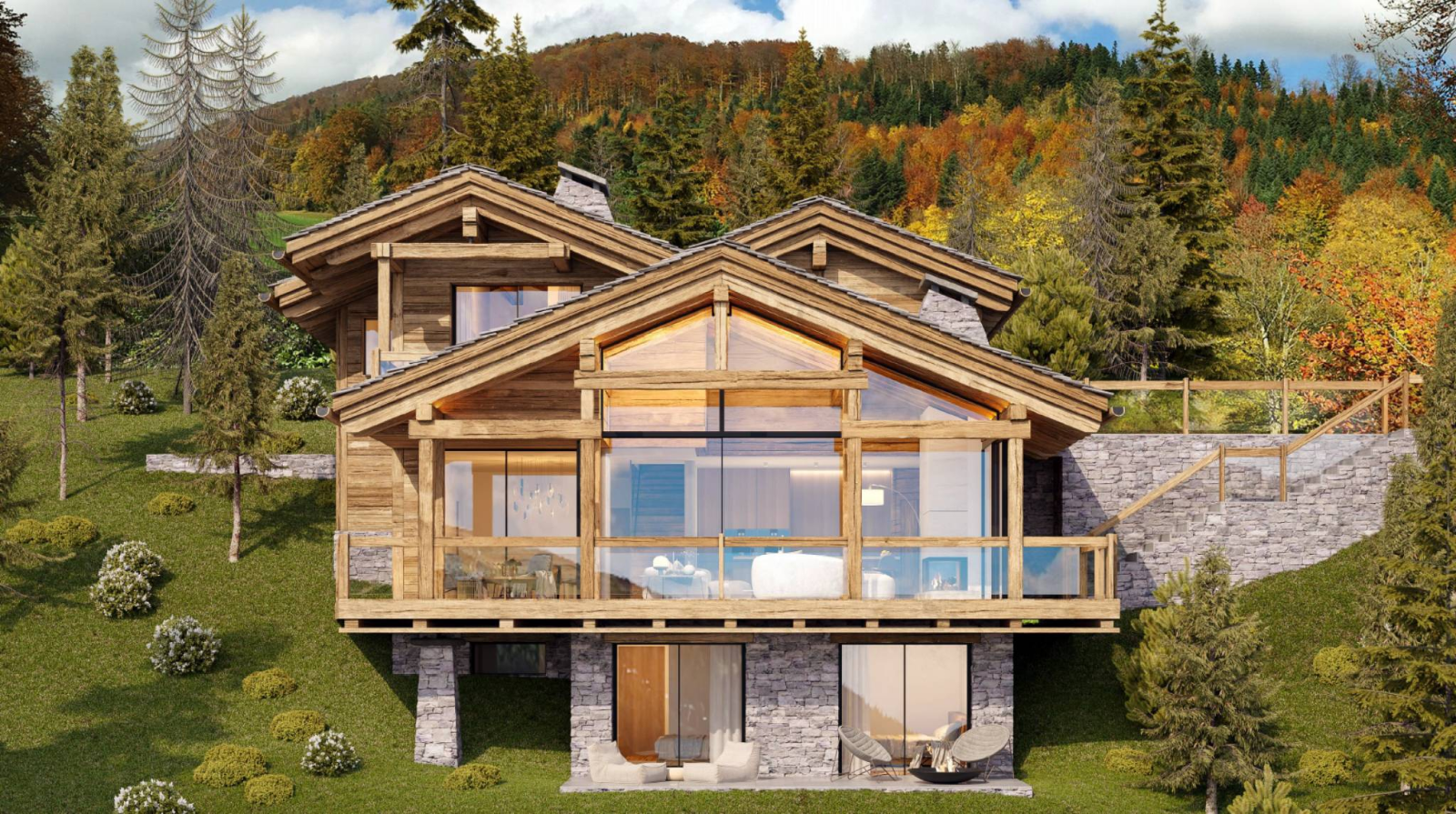 Superbe chalet à construire à Chevillard