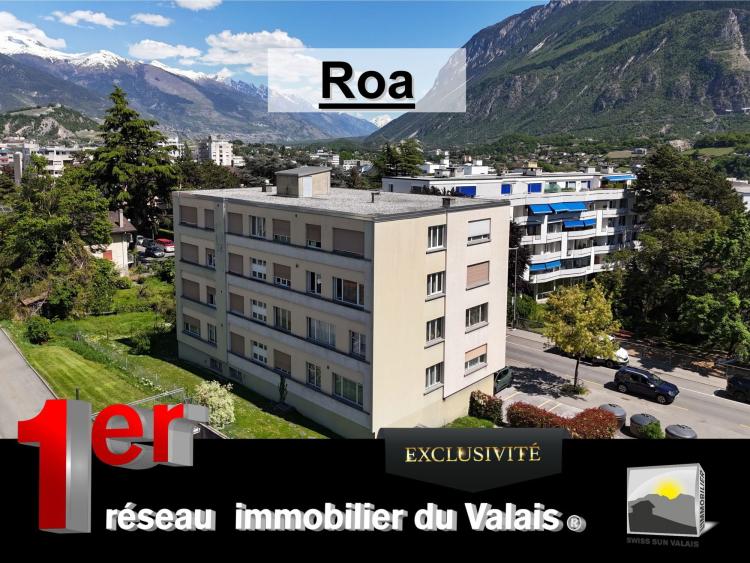 SIERRE/ Les Liddes, je suis "ROA" : appartement 3.5 pces de 72 m² à ve