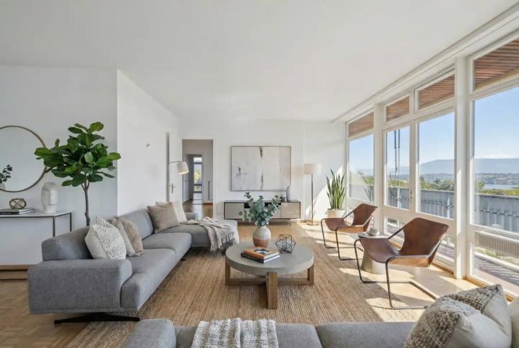 Stunning Lake View – Elegant 5-Room Apartment in Petit-Saconnex, Geneva