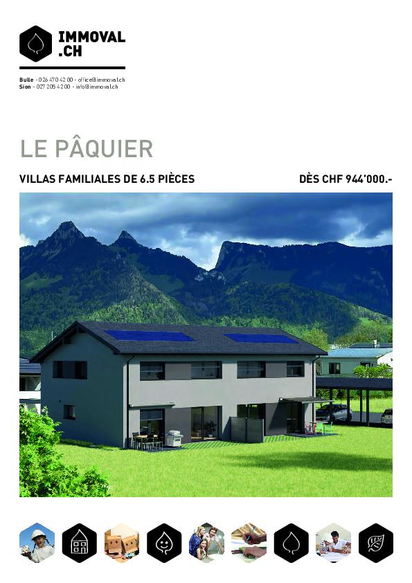 LE PÂQUIER | Villa (B) Familiale 5,5 p
