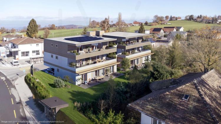 Superbe appartement 3,5 pièces au rez-de-jardin
