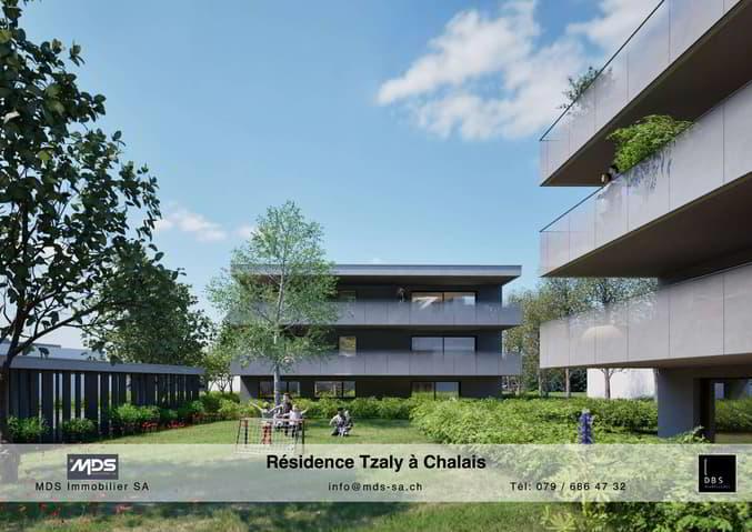 Promotion "Tzaly": Appartement 3.5 pièces avec jardin en hauteur