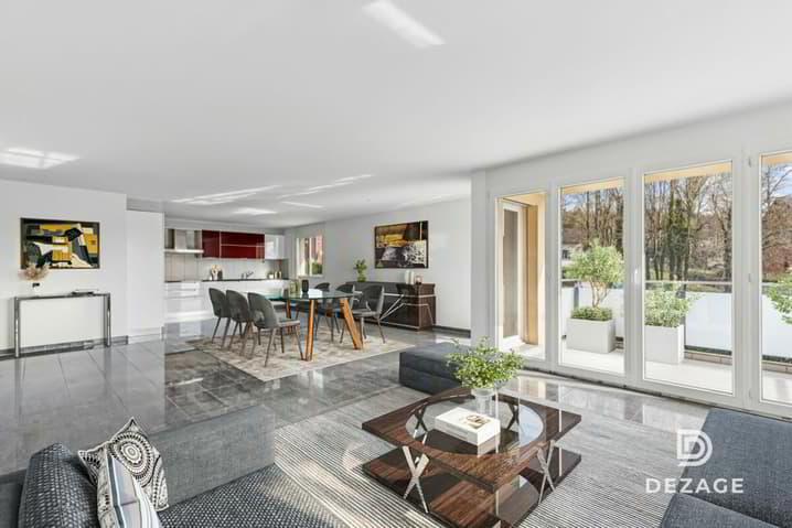 Grand appartement familial avec balcon couvert et vue sur le château...