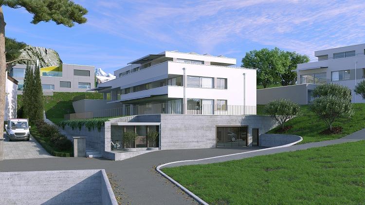 Exklusive 3.5-Zimmer-Dachwohnung mit XXL-Terrasse in Brig
