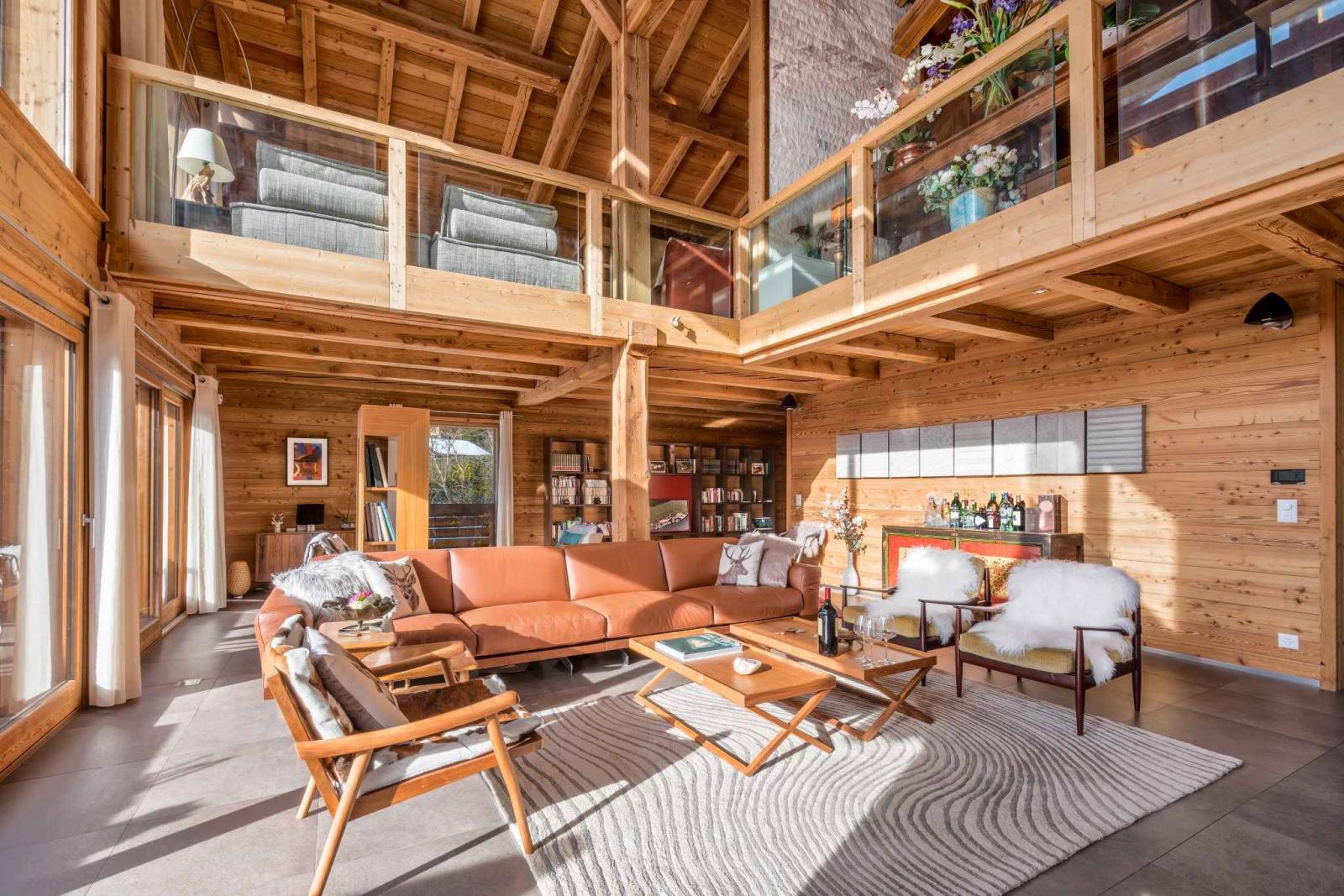 Architecture alpine exceptionnelle, vue à couper le souffle au cœur de Villars