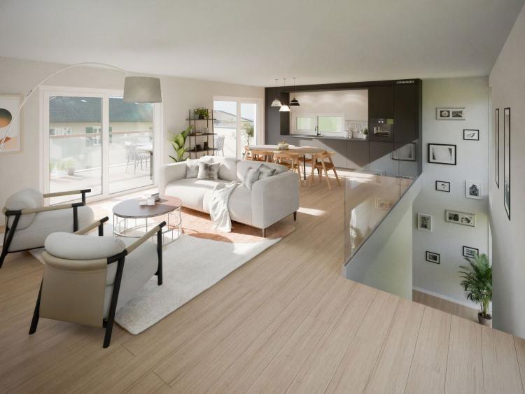 Attique en duplex au centre d'Yverdon
