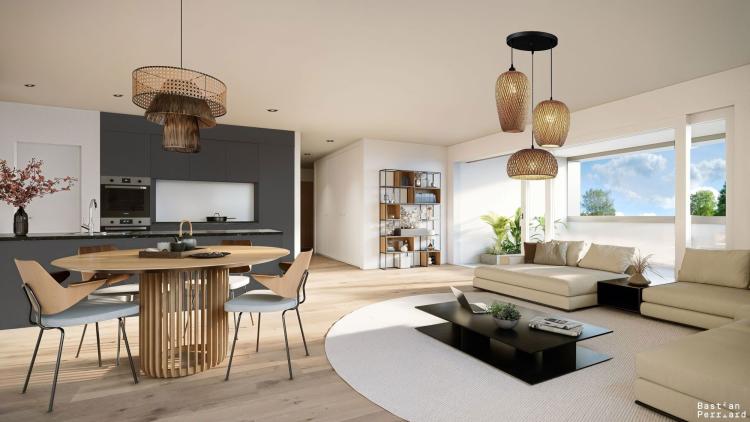 Petit immeuble de 6 appartements dans la nature, proche de la gare