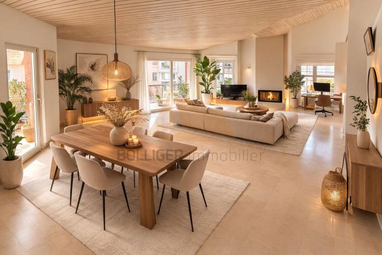A VENDRE MAGNIFIQUE APPARTEMENT DE 4,5 PIÈCES EN PPE DE 137 M2