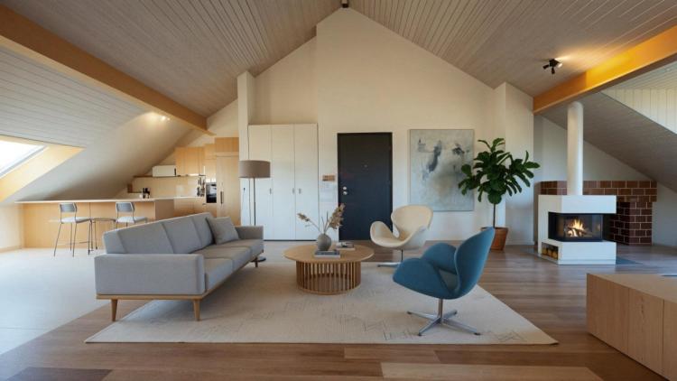 Superbe attique contemporain THPE 5 pièces - Vue dégagée et calme absolu