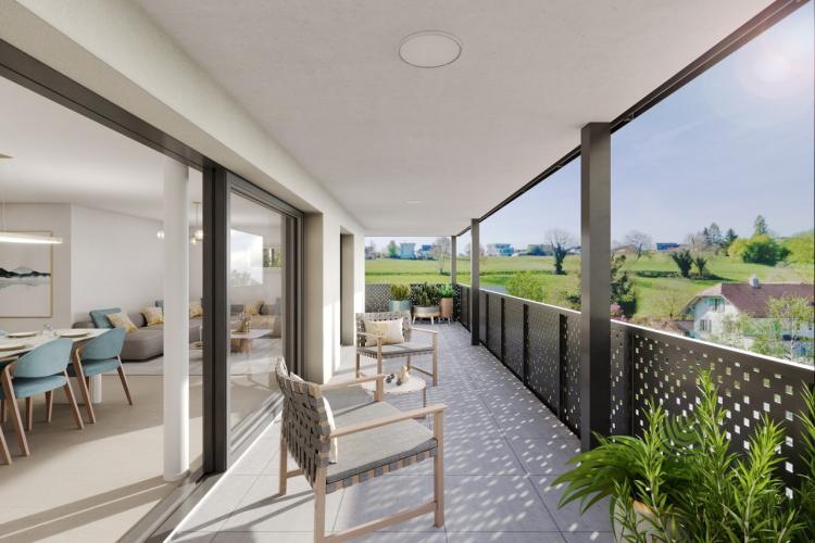 Apartment for sale, Chemin Champ Olivier 15 (Courgevaux, Switzerland)