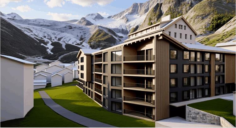 Dom 4545 - Besitzen Sie Ihr exklusives Hotelstudio oder Ihre Hotelsuite in Saas-Fee - betrieben von Dorint Hotels & Resorts. 3.5 Zimmerapartment 205