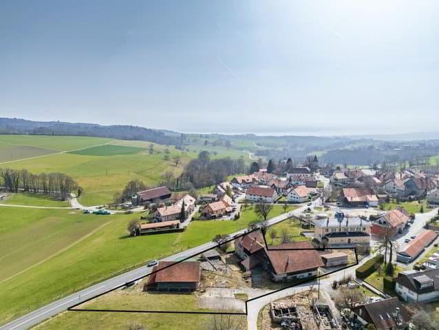 4.5 pièces en attique / combles + balcon + vue + calme