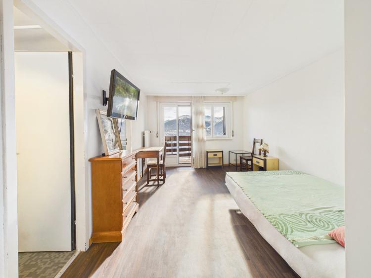 Charmant 1 pièce – appartement avec balcon, Crans-Montana