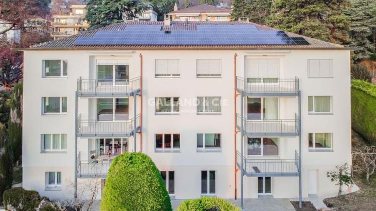 Appartement de 2½ pièces à Pully avec jardin