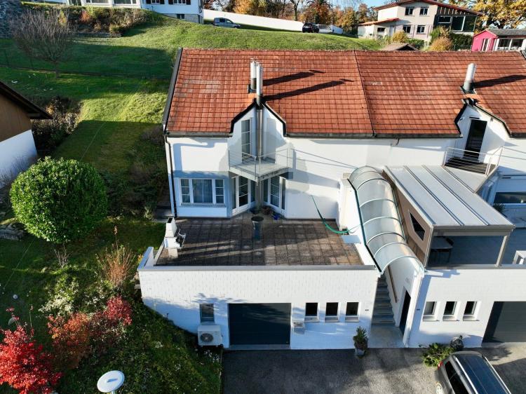 Maison de 4,5 pièces mitoyenne avec vue – Bressaucourt