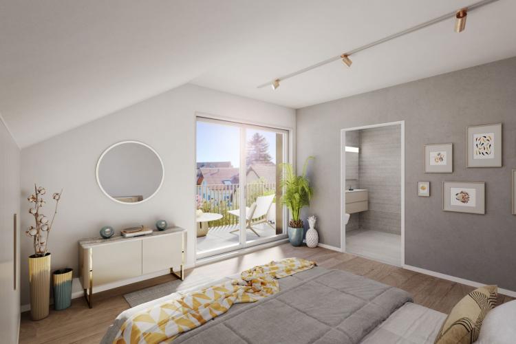 A VENDRE SUR PLANS APPARTEMENT 3,5 PCES (105 M2 PPE) EN ATTIQUE