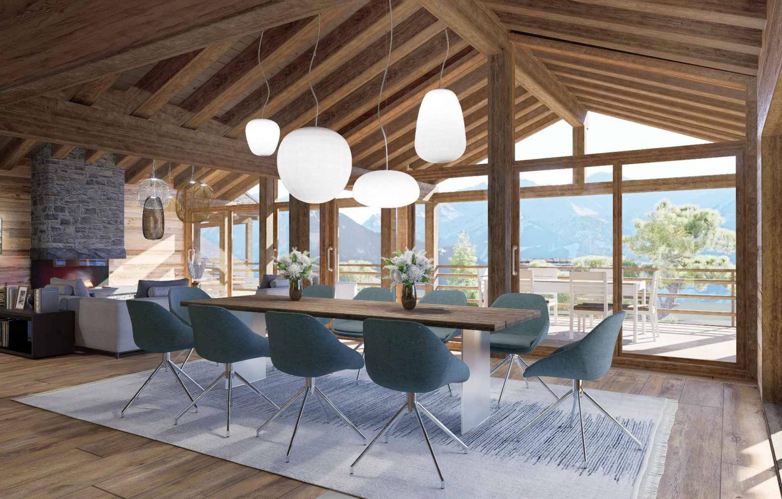 MAGNIFIQUE ET LUXUEUX CHALET A CONSTRUIRE - SKI IN/OUT