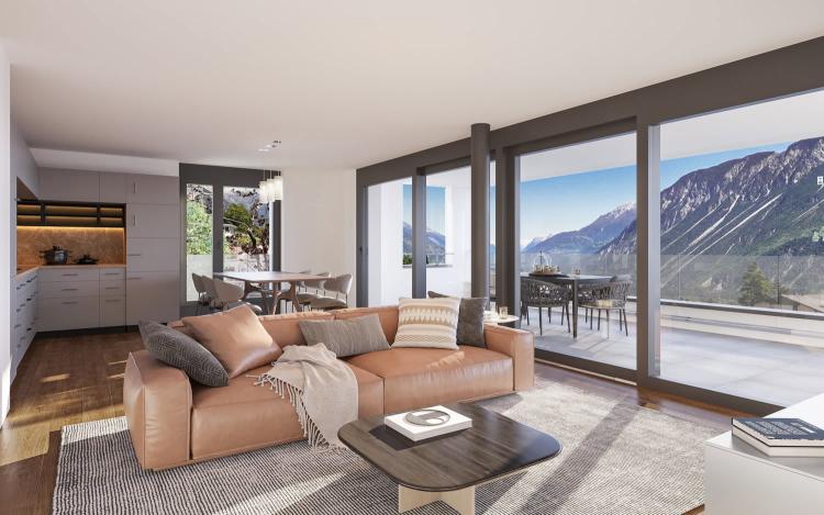 Prächtige 5.5-Zimmer-Wohnung mit Bergblick in Venthône